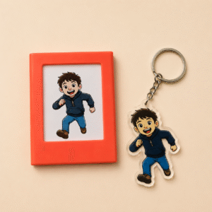 🎁 Keepsake Duo (Keychain + Mini Frame)